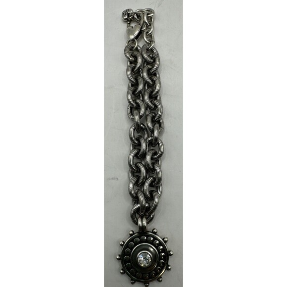 3 piece Brighton Pebble Dot Medali Reversible Collar Necklace Bracelet Earrings - Picture 2 of 11